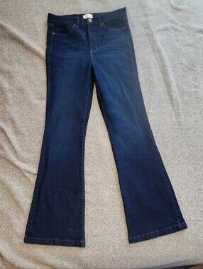 Sofía by Sofía Vergara Melisa Flare Jeans • Size 10 Long Dark Wash Y2K Inspired